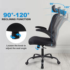 8 Pack Ergonomic Office Chair with 3D Adjustable Headrest, Mesh Home Office Desk Chairs with Lumbar Support & Flip-Up Armrests for Office, Home and Conference Room(8 Pack)