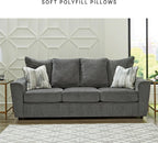 Signature Design by Ashley Stairatt Casual Sofa with Flared Arms, Gray