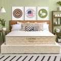 CottonSleep All Natural Mattress (100% Organic Cotton, Wool, & GOTS Latex, Made in The USA) Non Toxic, Fiberglass Free Hybrid Pocket Coil and Plush Foam Bed in A Box Medium Soft - King, 11"