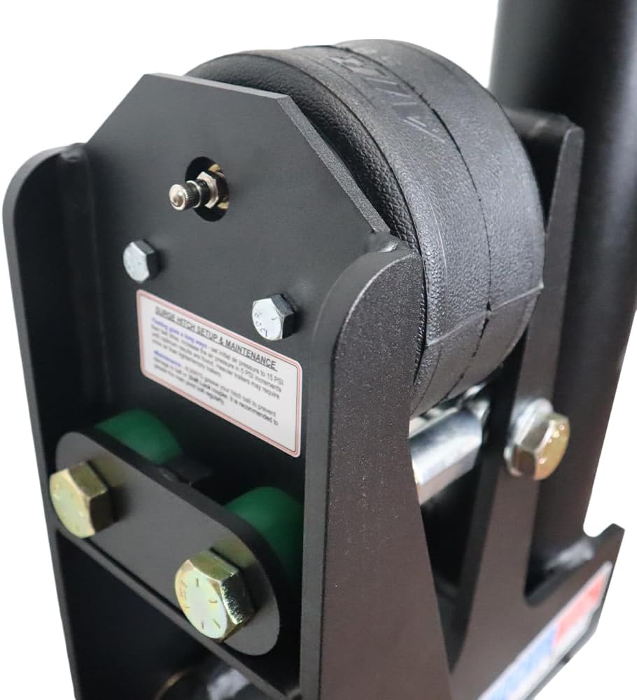Shocker 30K Gooseneck Air Hitch & 9" Extension Shift Lock Coupler for 2-5/16" Ball, Round 4" Blank (No Pin Hole)