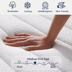 DIFAME King Mattress, (2026 Upgraded) Hotel-Level Luxury Medium Firm 14 Inch King Hybrid Mattress in A Box, with Cool Gel Memory Foam & Pocket Springs, Extra Edge Support, 365-Night Trial