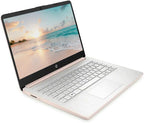 HP 14" LED Business Laptop Computer  32GB RAM 640GB Storage (128GB UFS + 512GB SD Card)  Intel Quad-Core N150  Windows 11 S & 1-Year Microsoft Office 365 Included  PLUSERA Earphones  Rose Gold