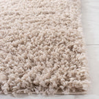 SAFAVIEH August Shag Collection Area Rug - 9' x 12', Beige, Solid Design, Non-Shedding & Easy Care, 1.5-inch Thick Ideal for High Traffic Areas in Living Room, Bedroom (AUG200D)