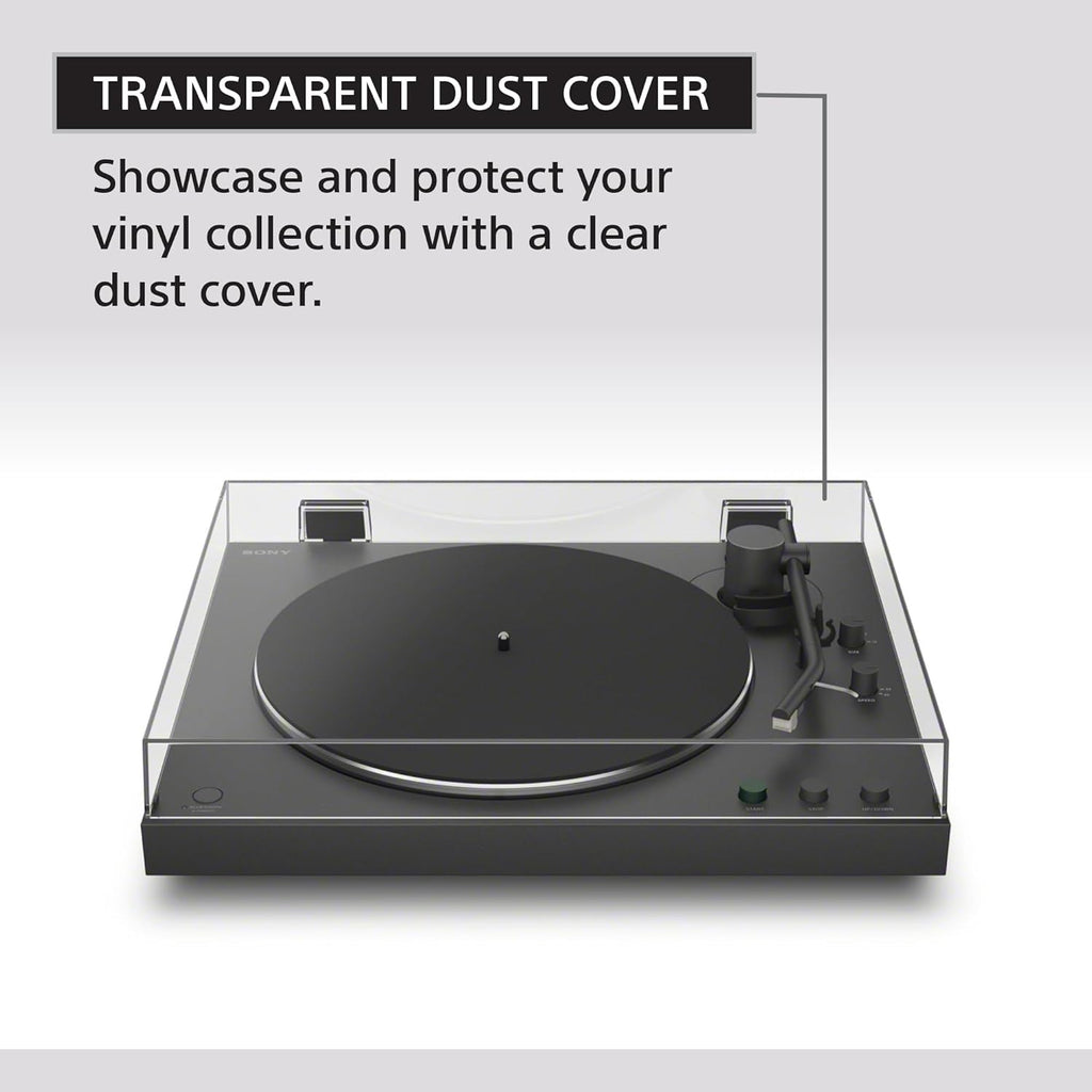Sony PS-LX3BT Wireless Bluetooth Turntable (2026 Model) : Fully Automatic Belt Drive Vinyl Record Player with Built-in Phono EQ  Black