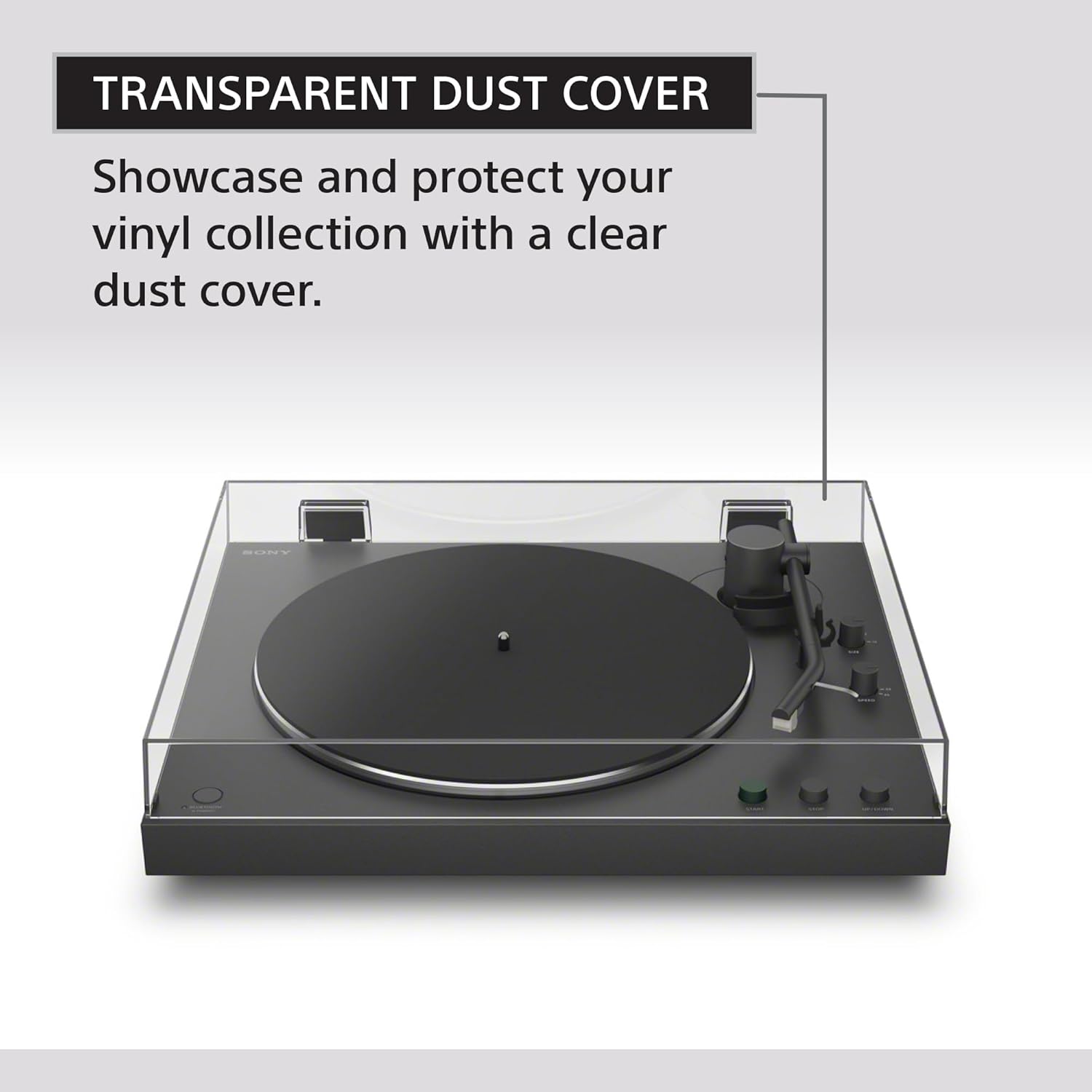 Sony PS-LX3BT Wireless Bluetooth Turntable (2026 Model) : Fully Automatic Belt Drive Vinyl Record Player with Built-in Phono EQ  Black