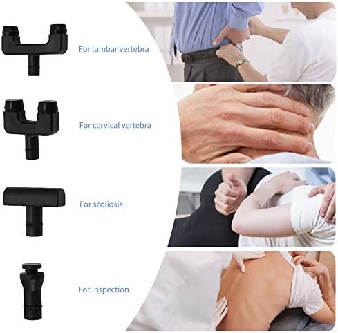 6 Levels Manual Chiropractic Spine Adjusting Corrector Tool, Manual Chiropractic Tool Spine Correction Gun, Adjust Vertebration Cervical Force Spine Massager with 4 Head, for Improve Joint Pain