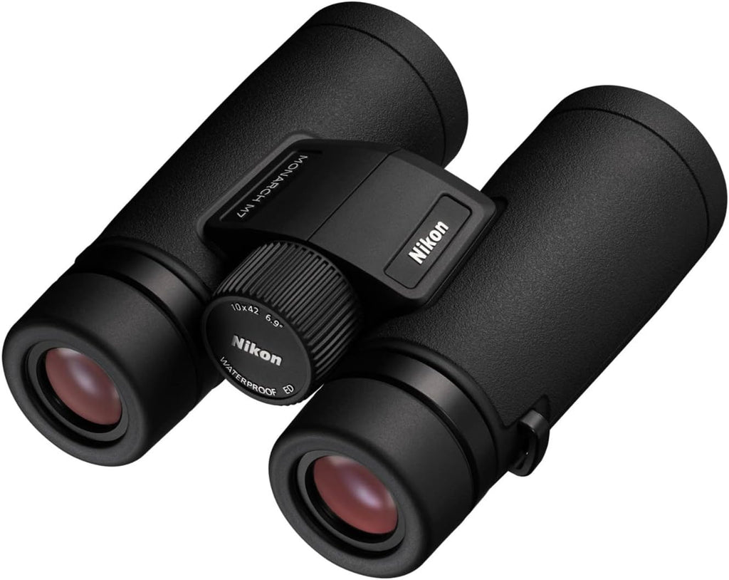 Nikon MONARCH M7 10x42 Binocular |Waterproof  fogproof  rubber-armored Full-Size Binocular with ED glass & wide field of view  oil & water repellent coating & locking diopter |Official Nikon USA Model
