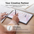 TCL NXTPAPER 11 Plus Android Tablet  11.5" 120Hz 2.2K Drawing Pad & Digital Notebook  Stylus Included  NXTPAPER 4.0 Display  AI Tools  8+8GB RAM  256GB Storage  8000mAh Battery  Onyx Black