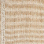 9' x 12' Jute & Wool Mini Check Area Rug with 4-Inch Border Handwoven mini Check Pattern – Living Room, Dining & Bedroom Rug, Neutral Indoor Natural Farmhouse Décor (9' x 12')