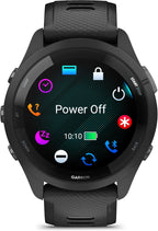 Garmin Forerunner 265 Running Smartwatch  Colorful AMOLED Display  Training Metrics and Recovery Insights  Black and Powder Gray (Renewed)