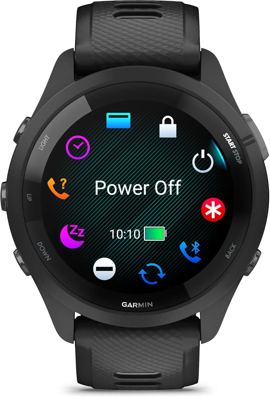Garmin Forerunner 265 Running Smartwatch  Colorful AMOLED Display  Training Metrics and Recovery Insights  Black and Powder Gray (Renewed)