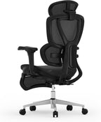 FLEXISPOT Sentinel Ergonomic Gaming Chair with Dual-Wing Adaptive Lumbar, 3D Armrests 3-Position Recline up to 120° Height-Adjustable Backrest Premium Mesh Computer Office Chair for Home & Office