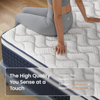 Extra Firm King Size Mattress 12 Inch, Deep Sleep Hybrid Mattress for Lumbar Support & Back Side Sleepers, Pain Relief Mattresses in a Box with Pocket Springs & Cooling Gel - 365-Night Trial