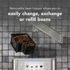KitchenAid Fully Automatic Espresso Machine KF8 with Milk Attachment and Plant Based Milk Options, KES8558SX, Stainless Steel