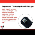 Simply45 Pass-Through RJ45 Crimp Tool for Unshielded and Internal Ground Shielded Pass-Through RJ45 Modular Plugs - Built-In Stripper/Cutter - S45-C100