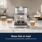 De'Longhi Classic Espresso Machine with Milk Frother, 15-Bar Pump & Temperature Control - Barista Coffee Maker Kit for Espresso, Latte, Cappuccino & Iced