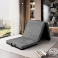 Tri Folding Mattress Single Size - Memory Foam Tri-fold Mattress, Handle & Non-Slip Bottom, Portable Foldable Sofa Bed Floor Mattres Chair for Travel RV Camping Guest Yoga - 4 Inch, 75"x25"x4"
