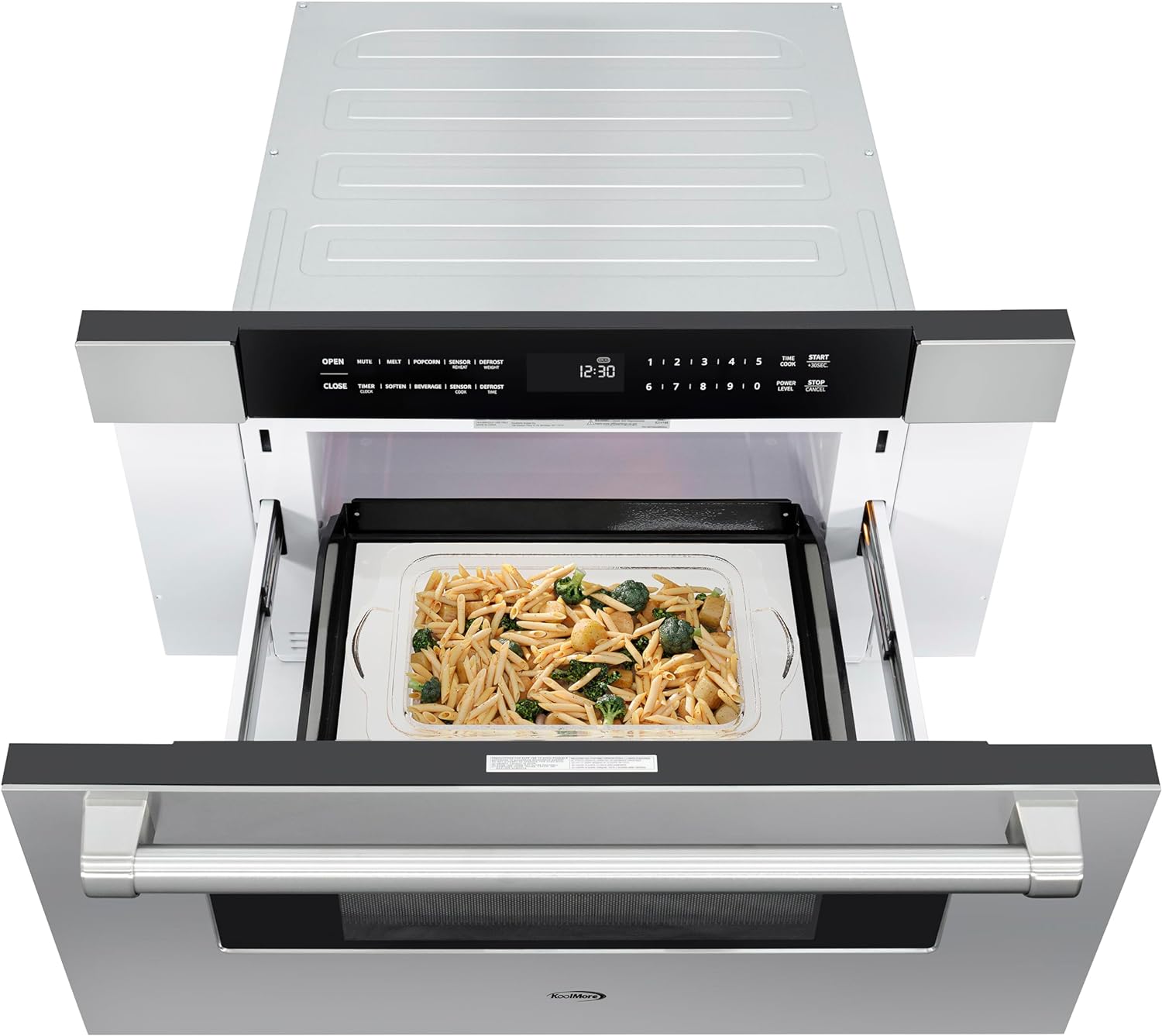 KoolMore 30 in. Microwave Drawer, 1.2 cu. ft. Capacity in Stainless-Steel (KM-MD30-SS)