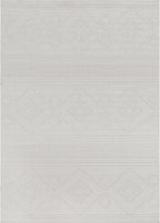 Beverly Rug Micro Loop Large Area Rug White 9x12 Modern Luxury Boho Geometric Durable Indoor Area Rugs for Living Dining Room Office Stain Resistant Non Shedding Casual Indoor Carpet White 9 x 12