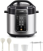 COMFEE’ Pressure Cooker 6 Quart with 13 Cooking Functions, Olla de Presion Non-Stick Pot Yogurt Maker Rice Cooker Slow Cooker Sauté Steamer, Healthy Ceramic Inner Pot