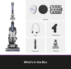 Eureka Upright Vacuum Cleaner for Carpet and Hard Floor,Powerful Vacuum with Dual Cyclone Suction,Swivel Steering,Anti-Tangle,Large Dust Cup,NEU612BL, Blue