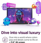 Lenovo Tab Plus - 2024 - Premium Entertainment Tablet - 8 JBL® Speakers - 11.5" 2K LCD Touch Display - 8GB Memory - 128GB Storage - MediaTek™ Helio G99 - Folio Case Included - Luna Grey