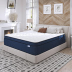 California King Mattress, 14 Inch Cal King Size Mattress in a Box, Medium Firm Pocket Spring and Gel Memory Foam for Superior Comfort, Pressure Relief, Strong Edge Support