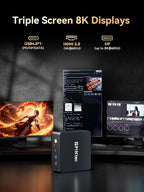 GMKtec M6 Ultra Gaming Mini PC Ryzen 7640HS (Upgraded 6600H/ 6800U)  16GB RAM DDR5 1TB SSD Dual NIC LAN 2.5GbE Desktop Computers Office Home  Triple 4K Display  WiFi 6  USB4  BT 5.2  DP  HDMI 2.0