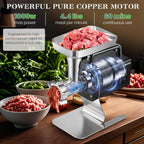 Huanyu Commercial Heavy Duty Meat Grinder - 1.3HP Bone Grinder for Pet Food, Stainless Steel with Touchscreen, Effortless Meat & Bone Processing, #12