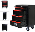 RYH 4/5/6/7 Drawers Rolling Tool Chest - Heavy Duty Mobile Tool Cart with Locking Wheels & Ball Bearing Drawers, 30.5" H x 20.9" W x13 D Garage Tool Storage Cabinet，Metal Tool Box (Black, 4 Drawers)