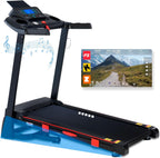 ATEEDGE Treadmills for Home, 15% Auto Incline, 0.5-10 MPH, 18" Belt, 3 HP, 350lb Capacity, Foldable, Bluetooth App