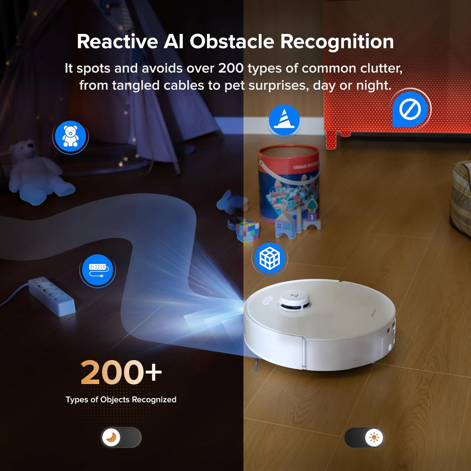 roborock Qrevo Curv 2 Flow Robot Vacuum and Mop, SpiraFlow Real-Time Self-Cleaning Roller Mop, 20,000Pa, Dual Zero-Tangle System, AI Obstacle Avoidance, Heat-Washes & Dries Mop, Carpet Protection