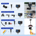 DJI Osmo Action 5 Pro Standard Combo with 58 Piece Accessory Kit and 2 Extra Batteries + 64GB Card - Waterproof Action Camera with 1/1.3" Sensor  4K/120fps Video  Action Camera 4K Ideal for Sports
