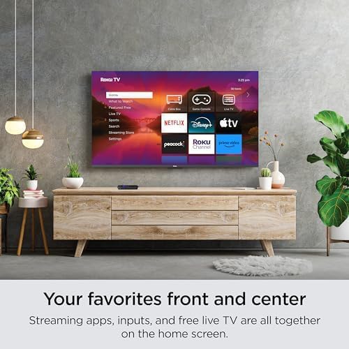 Roku Smart TV – 50-Inch Select Series 4K HDR RokuTV with Roku Enhanced Voice Remote  Brilliant 4K Picture  Automatic Brightness  & Seamless Streaming – Live Local News  Sports  Family Entertainment
