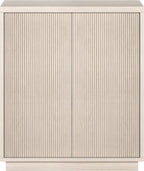 Henn&Hart Alston Accent Cabinet, 28" Wide, Alder White