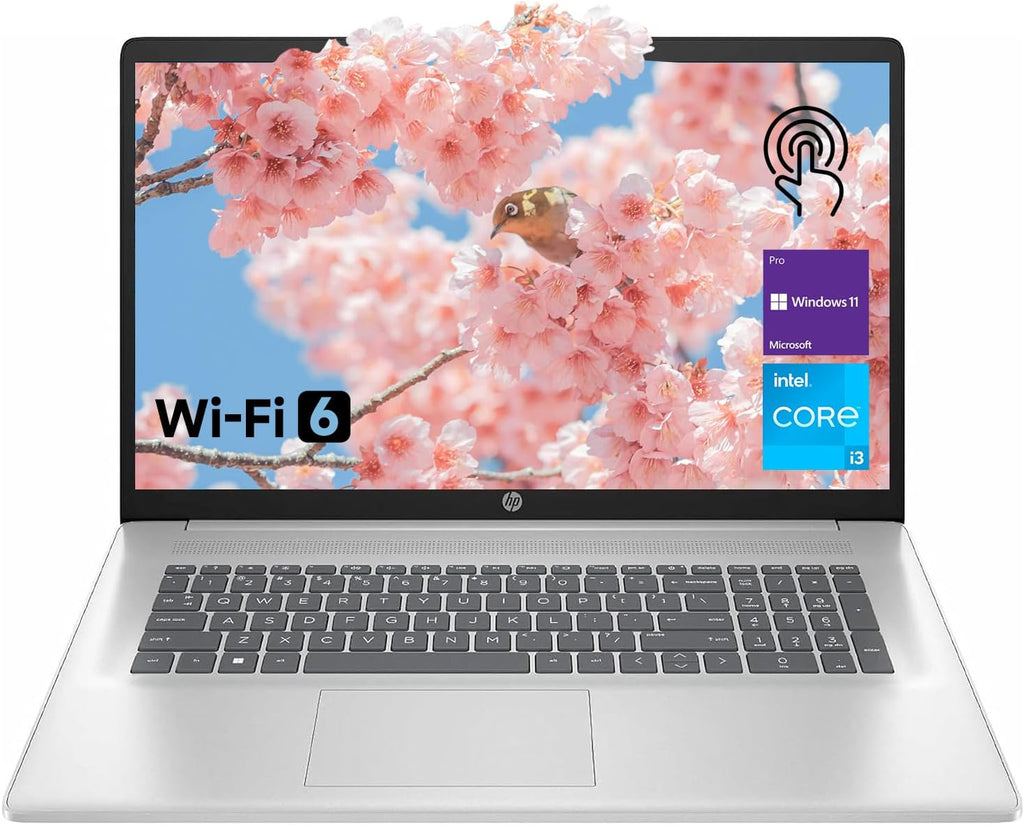 HP 17.3" Laptop for Home  Students  Business  Lifetime Office 365 for The Web  17.3" Touchscreen  8-Cores Intel CPU  w/Copilot  32GB RAM  128GB eMMC + 2TB PCIe  Camera Privacy Shutter  Win11 Pro