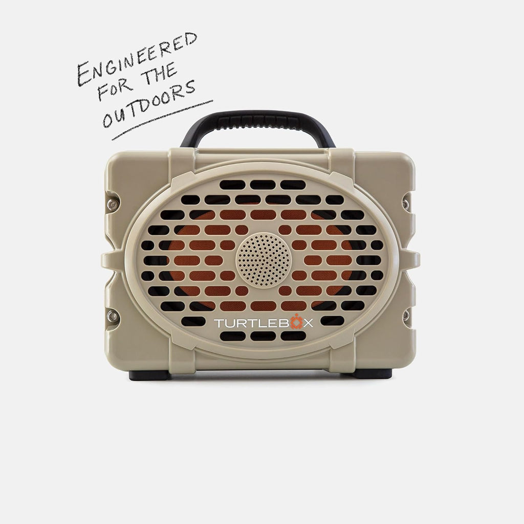Turtlebox Original Gen 3: Portable Outdoor Bluetooth Speaker – Ultra-Loud (120dB)  Waterproof (IP67)  Rugged  Impact-Resistant  3-Day Battery | Party Mode: Unlimited Pairing for Stereo Sound  Tan