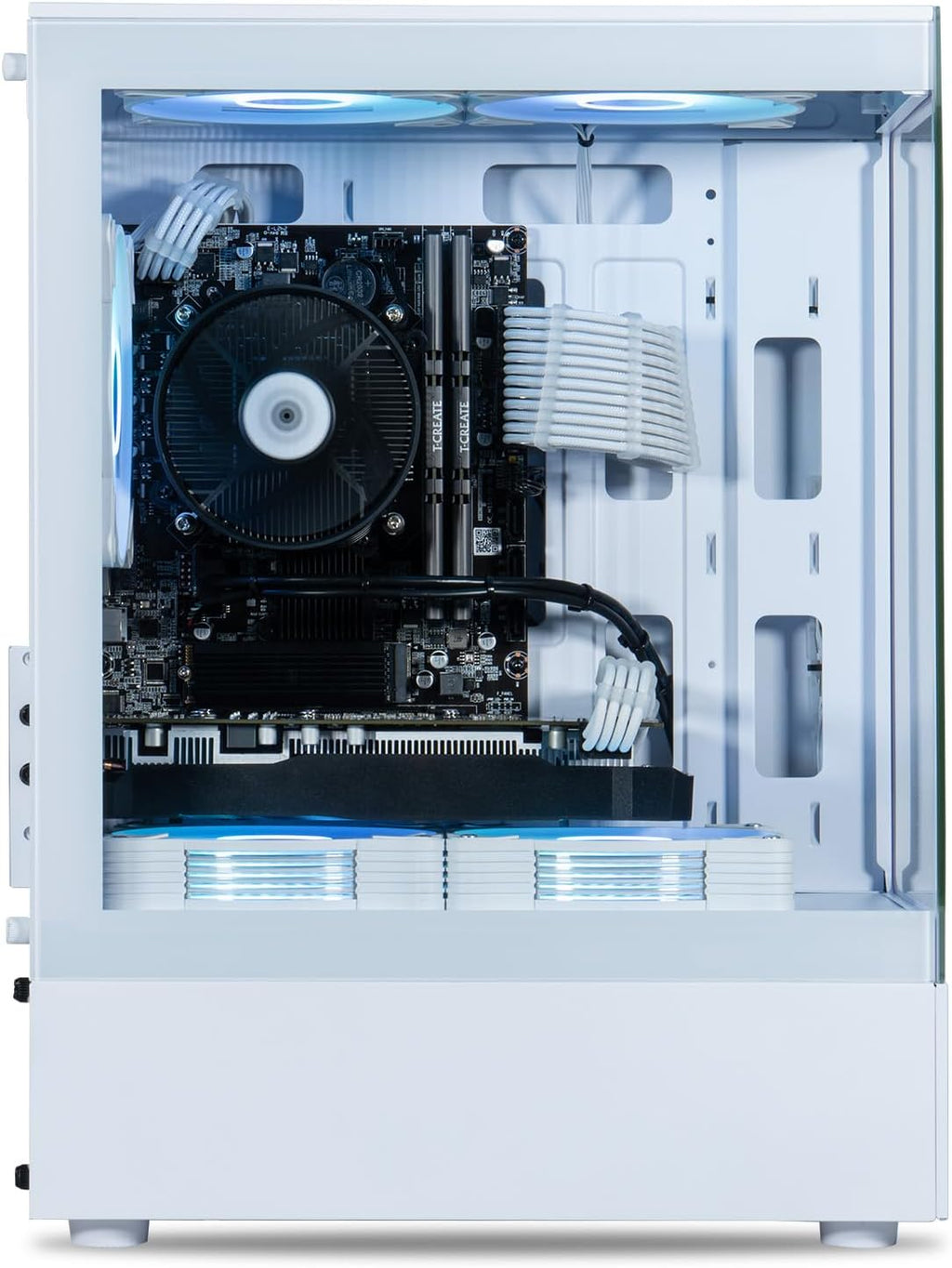 ViprTech Stryker 1.0 Gaming PC - AMD Ryzen 7 (4.1GHz Turbo)  RX 580 8GB  16GB DDR4  500GB SSD  700W PSU  WiFi BT USB-C  Win 11 Pro  RGB  Desktop Computer Prebuilt  White