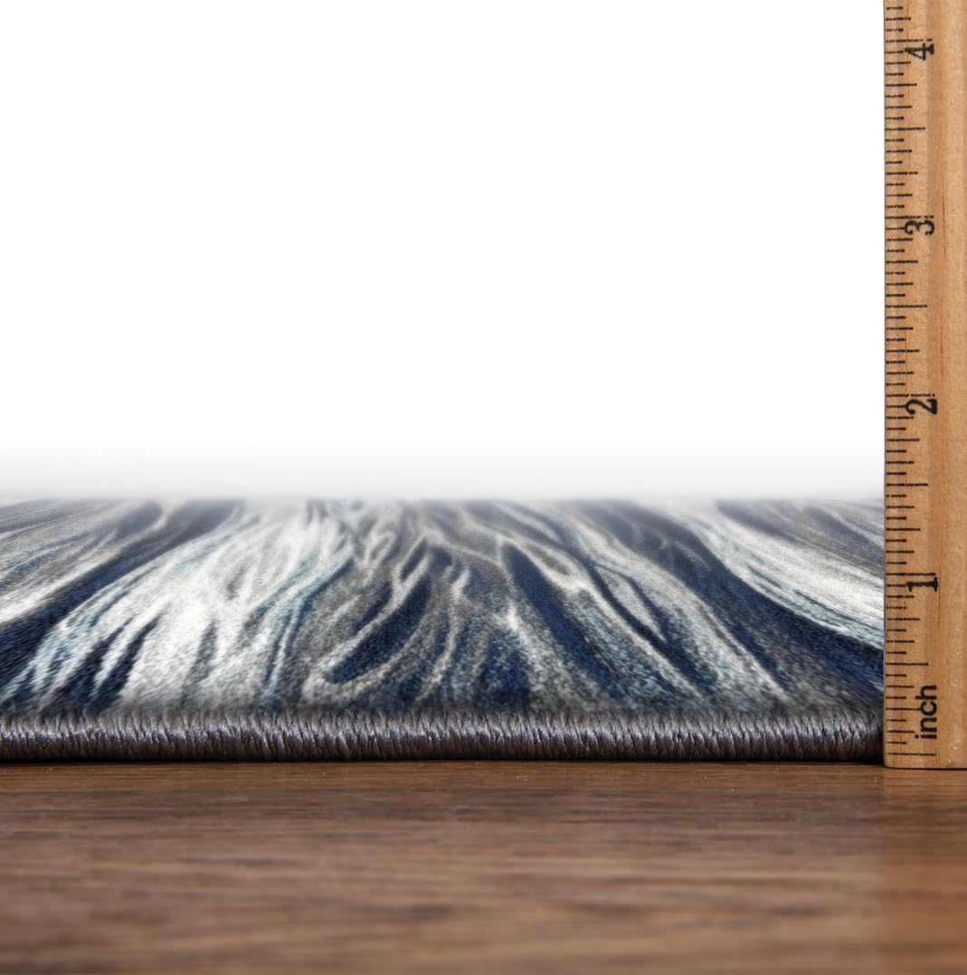 Keen Home Design Area Rugs - 9x12 Non-Shedding, Abstract Rugs for Kitchen, Living Room, Bedroom, Dining Room, Entryway - Size: 9'2" x 11'11", Multi