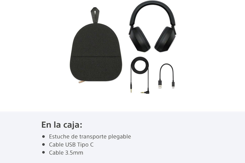 Sony WH-1000XM5 Noise Canceling Wireless Headphones - 30hr Battery Life - Over-Ear Style - Optimized for Alexa and Google Assistant - Built-in mic for Calls - Black - International Version No Warranty