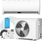 9000 BTU Wifi Enabled Mini Split Air Conditioner, Works with Alexa, 19 SEER2 115V Split AC Unit and Heat Cool Up to 450 Sq.Ft, Ductless Inverter System with Heater Pump & Installation Kits