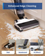 Tineco Smart Wet Dry Vacuum Cleaners, Floor Cleaner Mop 2-in-1 Cordless Vacuum for Multi-Surface, Lightweight and Handheld, Floor ONE S5 Combo