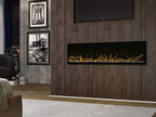 Dimplex IgniteXL 60" Built-in Linear Electric Fireplace with Driftwood and River Rock Accessories (Models: XLF60 & LF60DWS-KIT) 8530/5118 BTU, 240/120 Volt, 2500/1500 Watt, Black