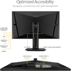 ASUS TUF Gaming 27" 2K HDR Gaming Monitor (VG27AQ) - QHD (2560 x 1440)  165Hz (Supports 144Hz)  1ms  Extreme Low Motion Blur  Speaker  G-SYNC Compatible  VESA Mountable  DisplayPort  HDMI Black