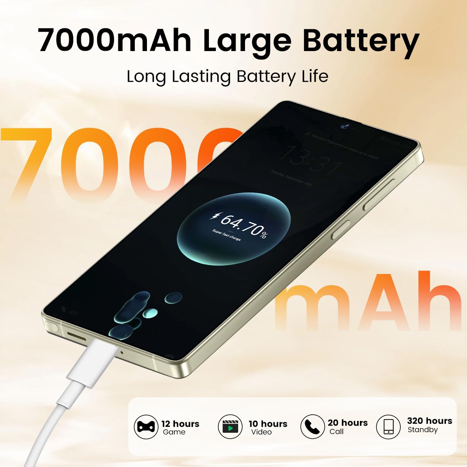 I25 Ultra 5G Smartphone, 8+256GB Unlocked Phone, Android 14.0, 68+108MP Zoom Camera, Mobile Phone with Build-in Pen,Long Battery Life 7000mAh, Dual SIM, 6.99“ HD Screen,5G/4G (Wine Red)