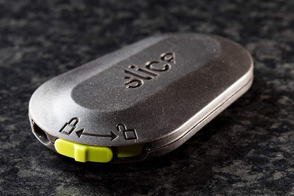 Slice Auto-Retractable Mini Box Cutter | Safe Ceramic Box Cutter Lasting 11x Longer than Metal | Keychain Box Opener | 12 Pack