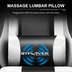 GTPLAYER Gaming Chair, Computer Chair with Footrest and Lumbar Support, Height Adjustable Game Chair with 360°-Swivel Seat and Headrest and for Office or Gaming (Pearl White)