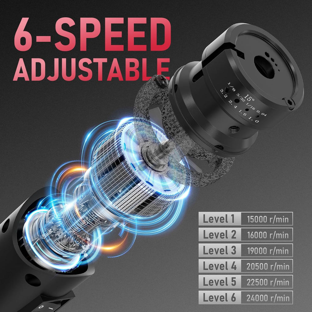 YESWELDER Tungsten Electrode Sharpener Grinder For TIG welding, Handheld Electric, 110V TIG Welding Rotary Tool With Flat Grinding Block Cut-Off Slot, 4 Sizes 3 Angles