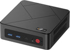 BOSGAME E4 Mini PC  Dual Gigabit LAN Ryzen 5 3550H Win 11 Pro Small Desktop Computer  16GB DDR4 RAM  1TB NVMe SSD  Triple Display  4X USB  Wi-Fi 5/BT 5.0 - Ideal for Business  Office & Home