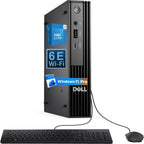 Dell OptiPlex Next-Generation  Pro Micro Business Desktop  Intel i5-14500T  14-Core  up to 4.8 GHz  16GB DDR5 RAM  512GB NVMe SSD  WiFi 6E  Bluetooth  Windows 11 Pro  HDMI  DisplayPort